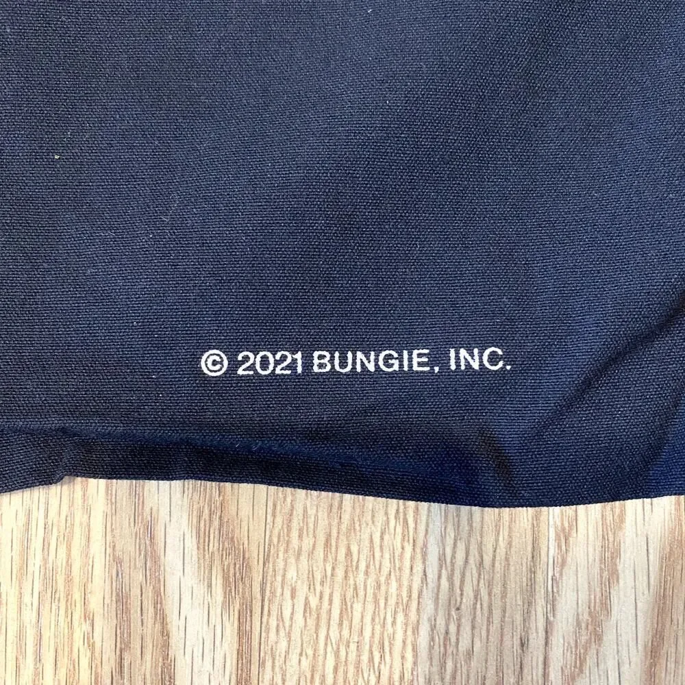 Bungie Inc. Bungie Rewards Exclusive Seventh Column Destiny Drawstring Bag Black